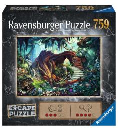 Puzzle Escape Ravensburger Na caverna do Dragão de 759 peças