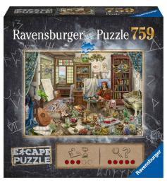 Puzzle Ravensburger Escape Estúdio do Artista de 759 peça
