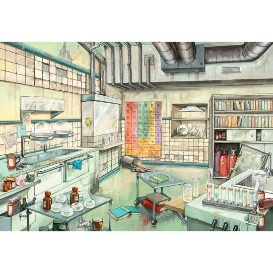 Puzzle Escape Ravensburger Laboratório de Química de 368 Peças