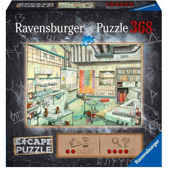 Puzzle Escape Ravensburger Laboratório de Química de 368 Peças