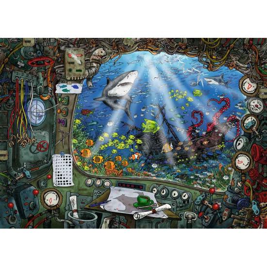 Puzzle de fuga de submarino Ravensburger 759 peças