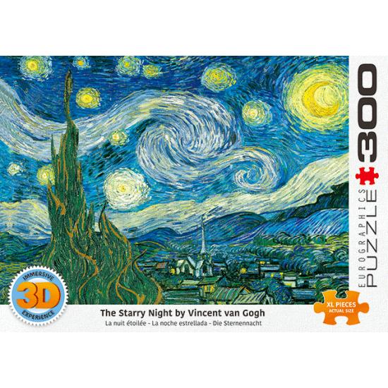 Puzzle Eurographics 3D Lenticular A Noite Estrelada de 300 XXL P