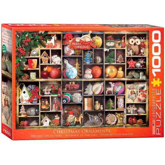 Enfeites de Natal Puzzle Eurographics 1000 Peças