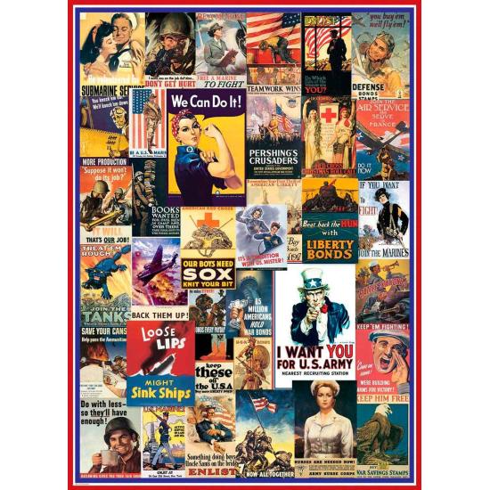 Pôsteres de Puzzle Eurographics da 1ª e 2ª Guerra Mundial de 10