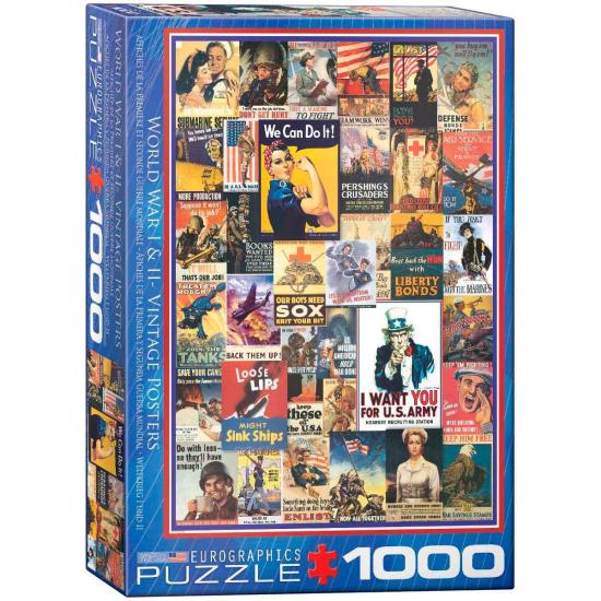 Pôsteres de Puzzle Eurographics da 1ª e 2ª Guerra Mundial de 10