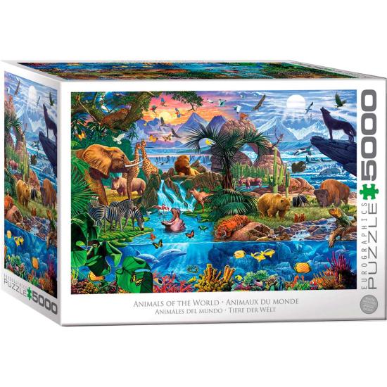 Puzzle Eurographics Animais do Mundo 5000 Peças
