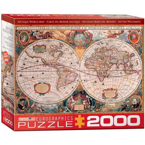 Puzzle Eurographics Mapa do Velho Mundo 2000 Peças