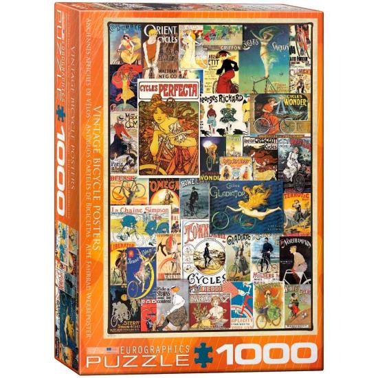 Pôsteres de bicicleta antiga Puzzle Eurographics 1000 Pie