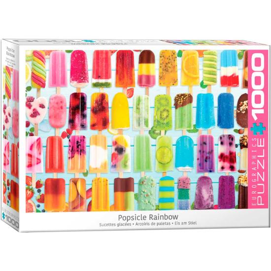 Puzzle de 1000 peças Eurographics Rainbow of Popsicles Puzzle de 1000 peças Eurographics Rainbow of Popsicles
