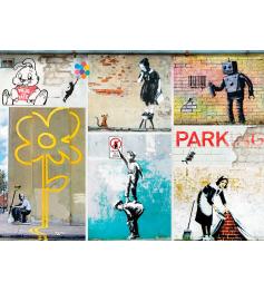 Puzzle Eurographics Arte de Rua de Banksy de 1000 Peças