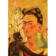 Puzzle Eurographics Auto-retrato com macaco e papagaio 1000 Peça