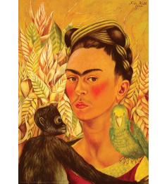 Puzzle Eurographics Auto-retrato com macaco e papagaio 1000 Peça