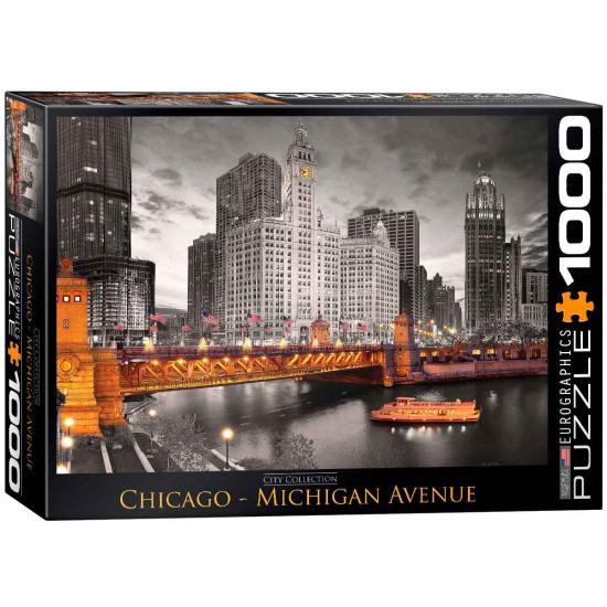 Puzzle de 1000 peças Eurographics Chicago Michigan Avenue