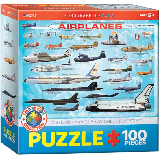 Aviões Eurográficos Puzzle 100 Peças Aviões Eurográficos Puzzle 100 Peças