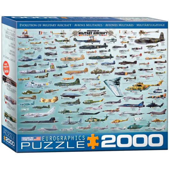 Puzzle Eurographics Aviões Militares 2000 Peças