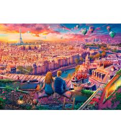 Puzzle Eurographics Telhado em Paris de 1000 peças