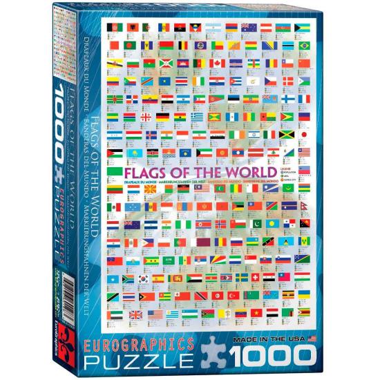 Puzzle Eurographics Bandeiras do Mundo 1000 Peças