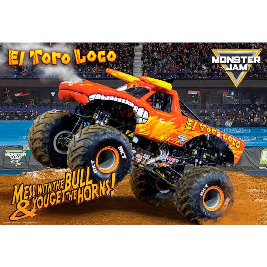 Puzzle Eurographics Lancheira El Toro Loco Monster Jam 100 Peças