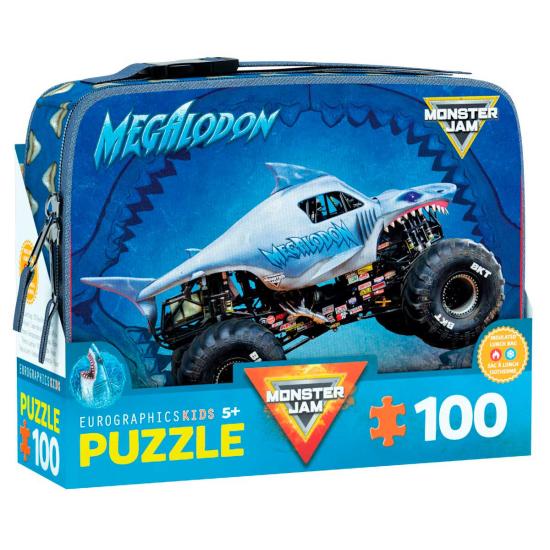 Puzzle Eurographics Lancheira Megalodon Monster Jam 100 Peças