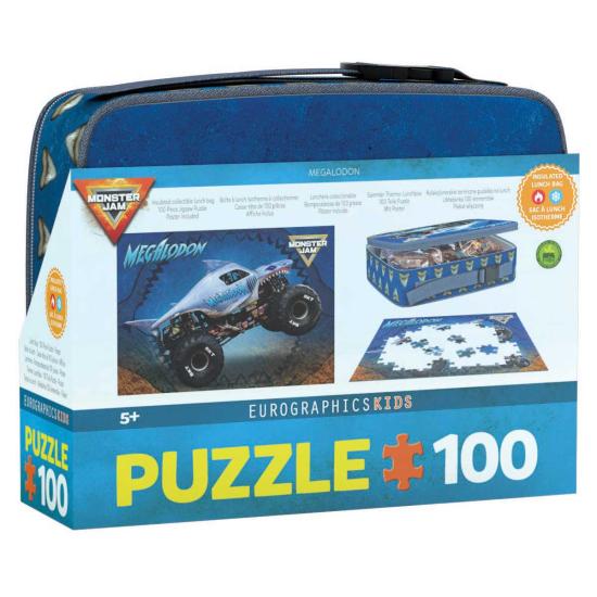 Puzzle Eurographics Lancheira Megalodon Monster Jam 100 Peças