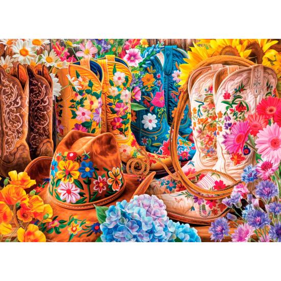 Puzzle Eurographics Botas de Cowgirl 1000 Peças
