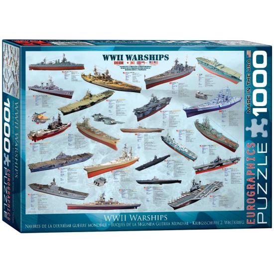 Puzzle Eurographics Navios da 2ª Guerra Mundial de 1000 Peças