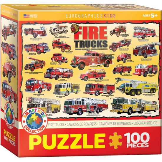 Puzzle Eurographics Fire Trucks 100 Peças