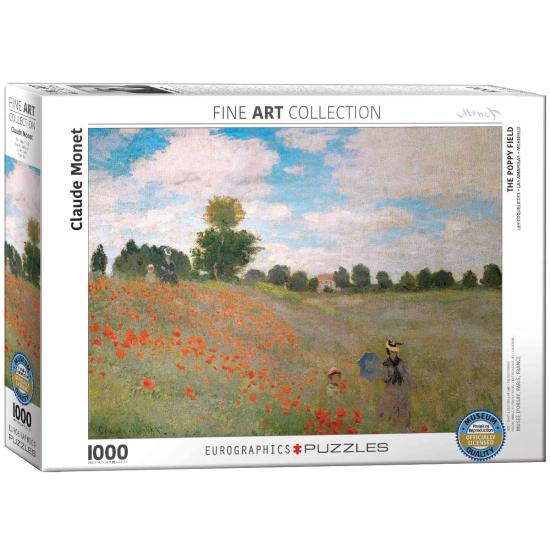 Puzzle Eurographicss Campo de Papoilas 1000 Peças Puzzle Eurographicss Campo de Papoilas 1000 Peças