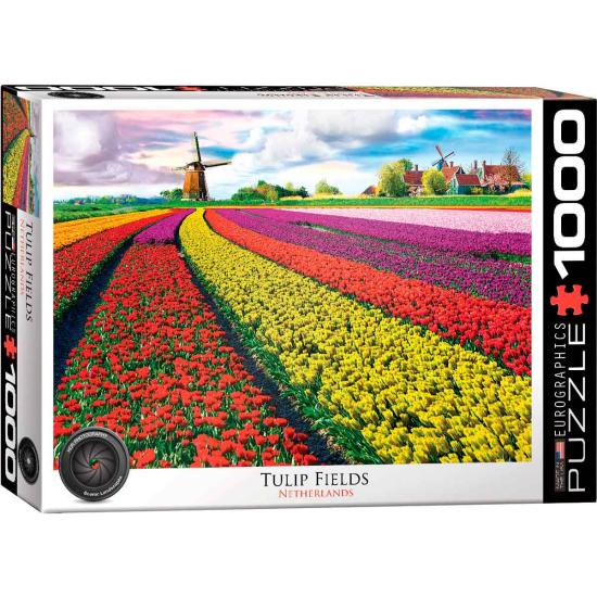 Puzzle Eurographics Campo de Tulipas, Holanda de 1000 Pzs