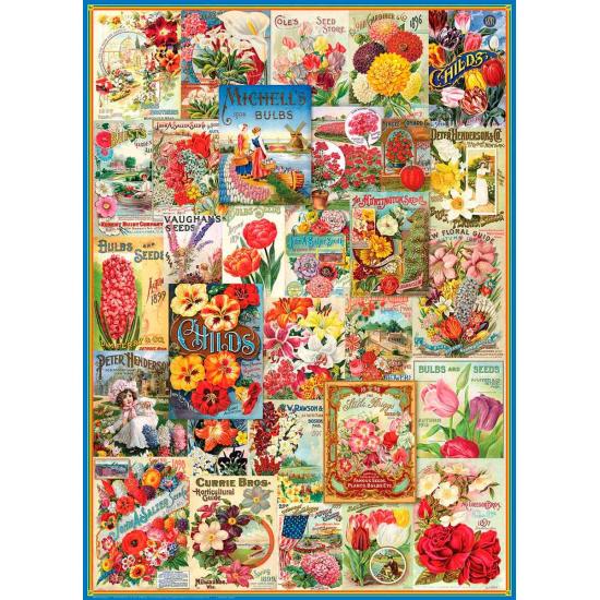 Catálogos de Sementes de Flores Puzzle Eurographics de 1000 Pzs