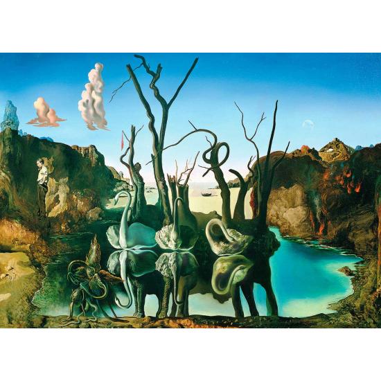 Puzzle Eurographics Swans que são refletidos como elefant Puzzle Eurographics Swans que são refletidos como elefant