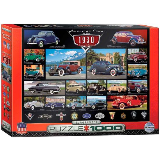 Puzzle Eurographics 1930's American Cars 1000 peças
