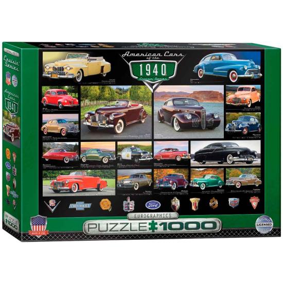 Puzzle Eurographics American Cars of 1940, 1000 Pieces