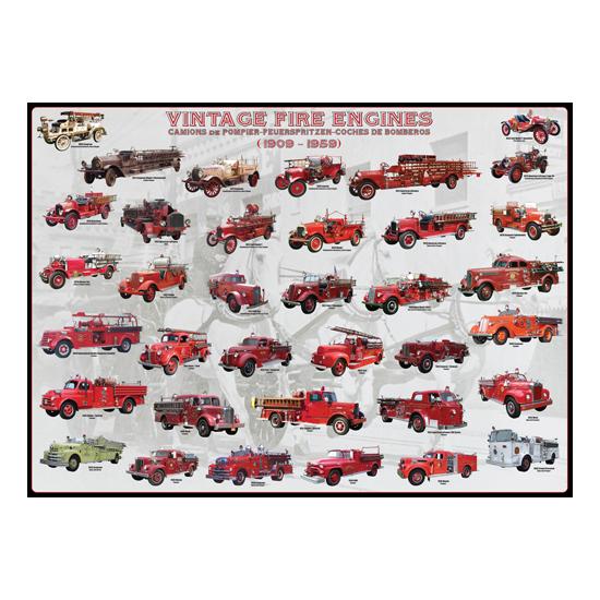Puzzle Eurographics Vintage Fire Cars 1000 Peças