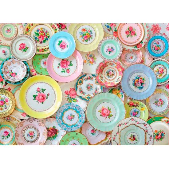 Coleção Puzzle Eurographics de Pratos de 1000 Peças