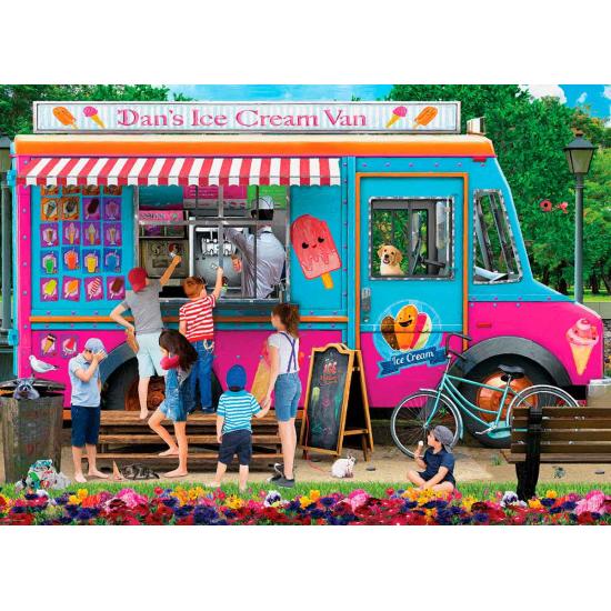 Puzzle Eurographics Dan the Ice Cream Man 1000 peças Puzzle Eurographics Dan the Ice Cream Man 1000 peças