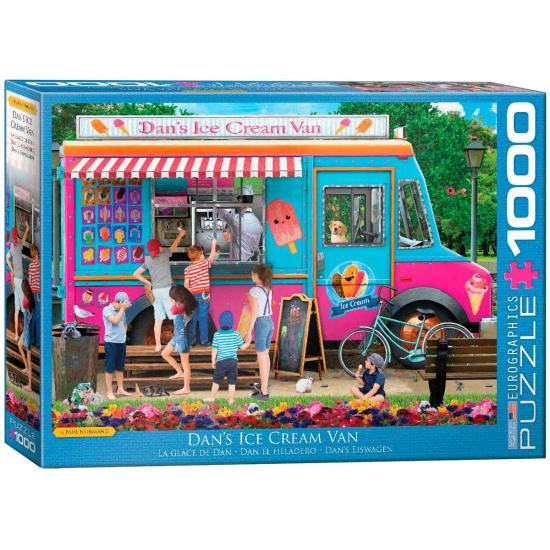 Puzzle Eurographics Dan the Ice Cream Man 1000 peças Puzzle Eurographics Dan the Ice Cream Man 1000 peças
