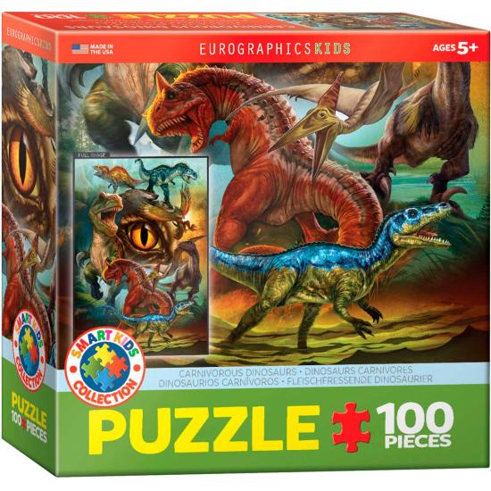 Puzzle Eurographics Dinossauros Carnívoros 100 Peças Puzzle Eurographics Dinossauros Carnívoros 100 Peças