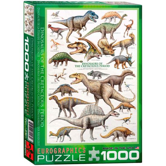 Dinossauros Eurographics do Cretáceo Puzzle de 1000 peças Dinossauros Eurographics do Cretáceo Puzzle de 1000 peças