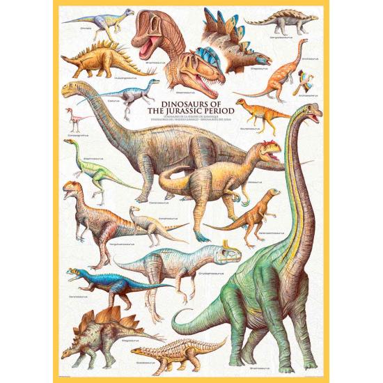 Puzzle Eurographics Jurassic Dinosaurs 1000 peças