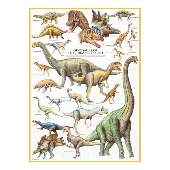 Eurographics Dinosaurs of the Jurassic Period 1000 Foot Puzzle