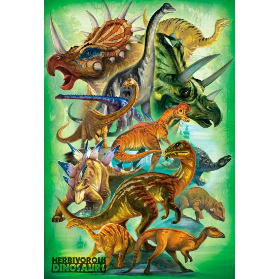 Puzzle Eurographics Dinossauros Herbívoros 100 Peças