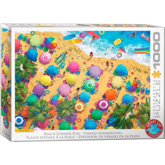 Puzzle Eurographics Diversão de verão na Praia de 1000 peças Puzzle Eurographics Diversão de verão na Praia de 1000 peças