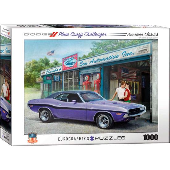 Puzzle Eurographics Dodge Plum Crazy Challenger 1000 peça