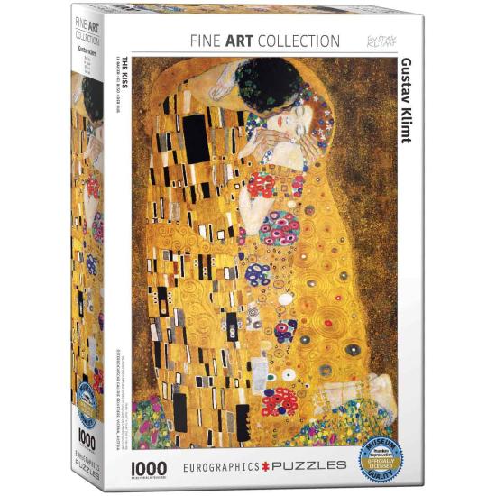 Puzzle Eurographics The Kiss de G. Klimt, 1000 peças Puzzle Eurographics The Kiss de G. Klimt, 1000 peças