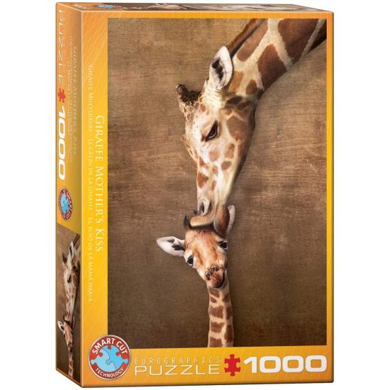 Puzzle Eurographics O Beijo da Girafa Mama 1000 peças