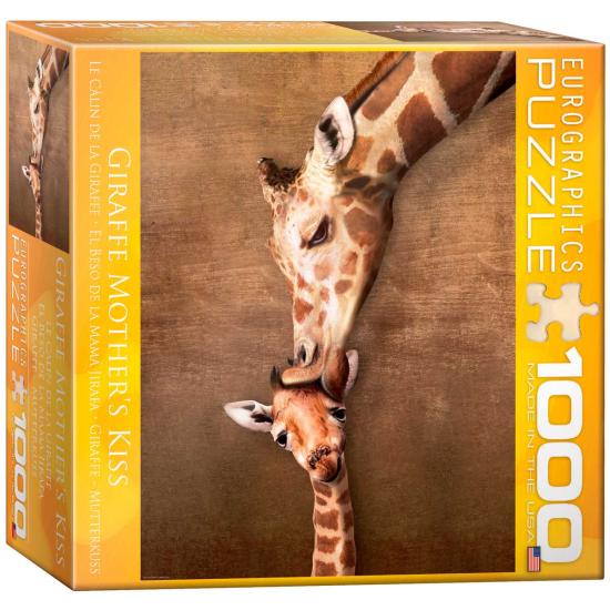 Puzzle Eurographics O Beijo da Mama Girafa 1000 Peças
