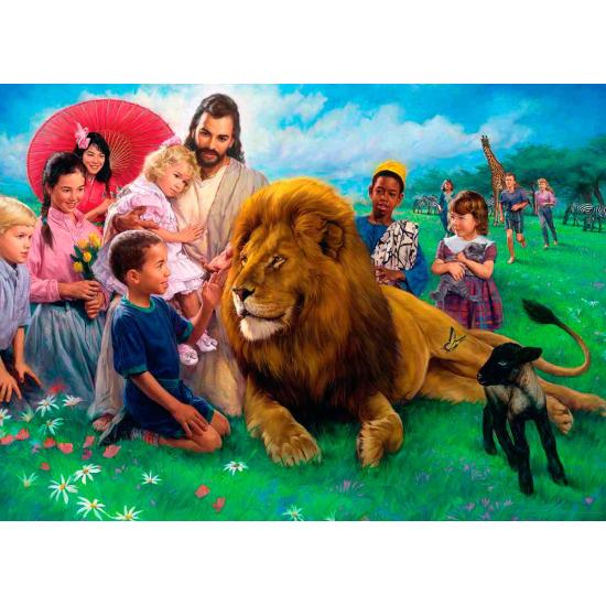 Puzzle Eurographics O Leão e o Cordeiro 1000 Peças