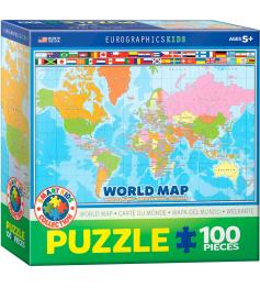 Puzzle Eurographics O Mapa do Mundo 100 Peças