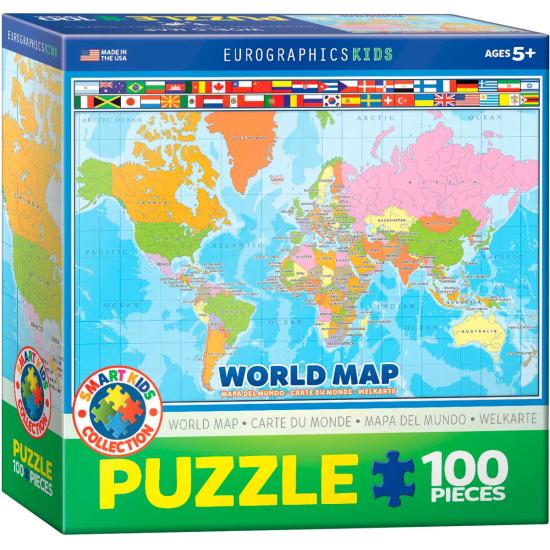 Puzzle Eurographics O Mapa do Mundo 100 Peças Puzzle Eurographics O Mapa do Mundo 100 Peças
